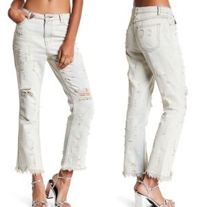 NEW Dance & Marvel Super Distressed Straight Jeans